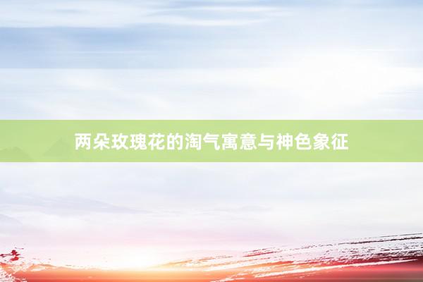 两朵玫瑰花的淘气寓意与神色象征